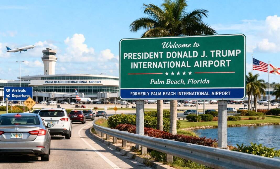 Palm Beach Airport Renamed After President Donald Trump